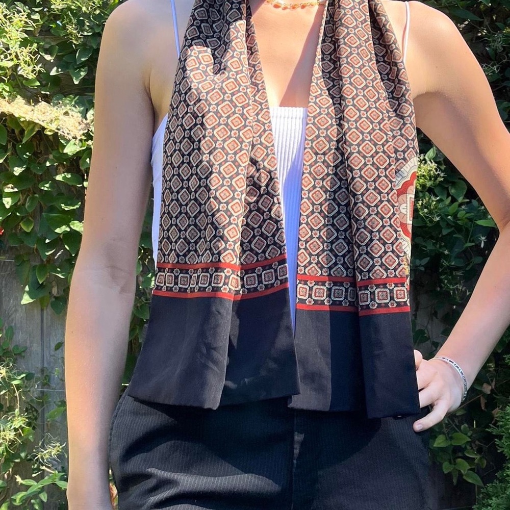 Vintage geometric scarf - silky smooth